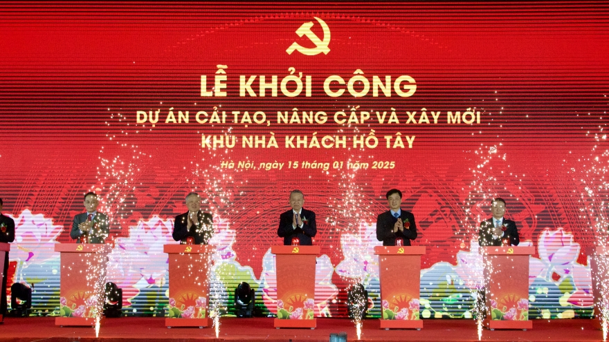 Tổng Bí thư dự Lễ khởi công cải tạo, nâng cấp và xây mới Khu Nhà khách Hồ Tây